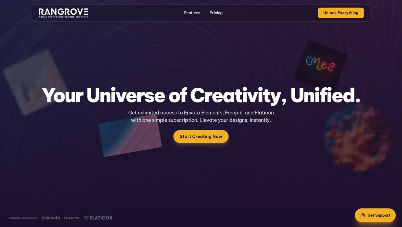 Website preview of Rangrove Studio
